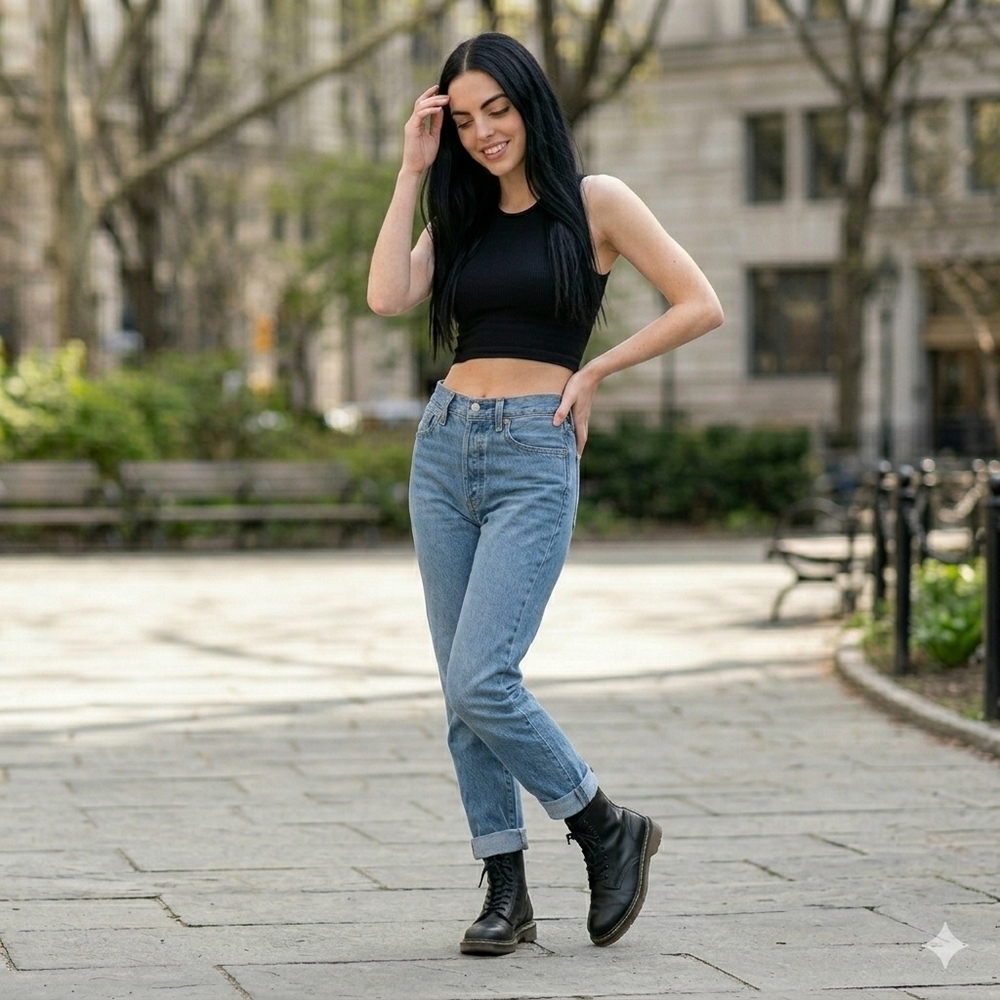 Levi’s 501 Original Fit High Rise Straight Leg Jeans 26 Shout Out Stone - Picture 5 of 16